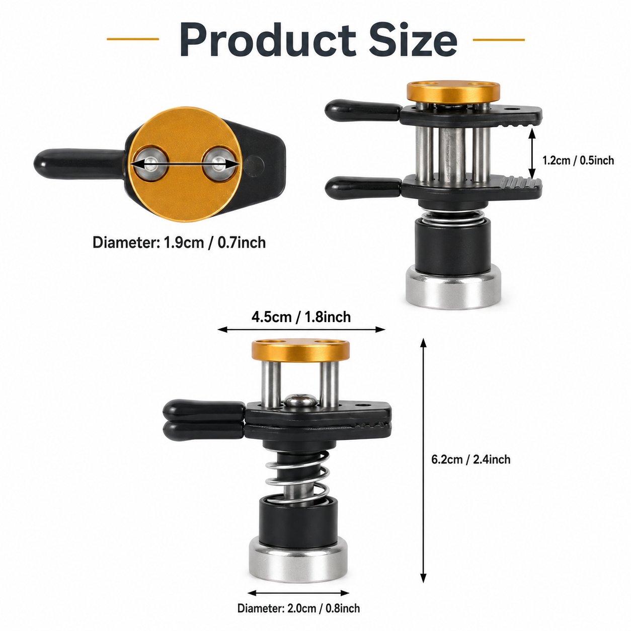 Magnetic Work Clamps – 2 PCS