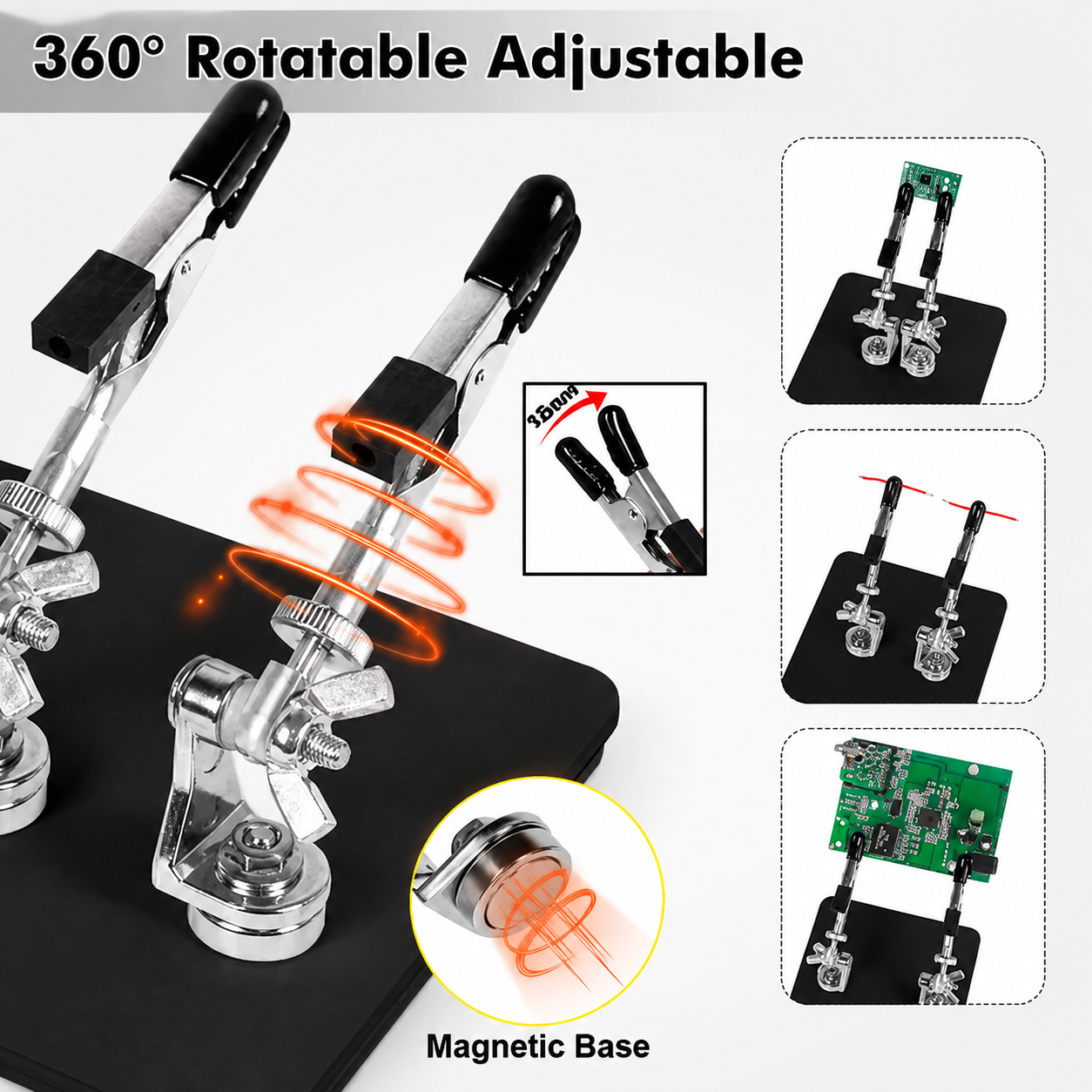 Magnetic Soldering Clips – 2 Pack