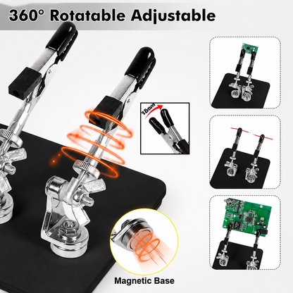 Magnetic Soldering Clips – 2 Pack