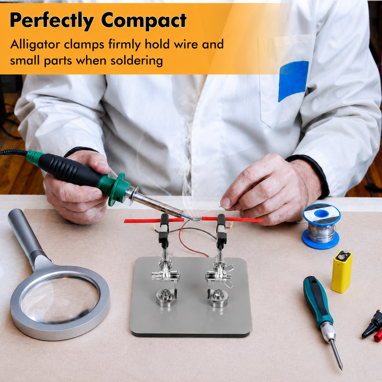 Magnetic Soldering Clips – 2 Pack