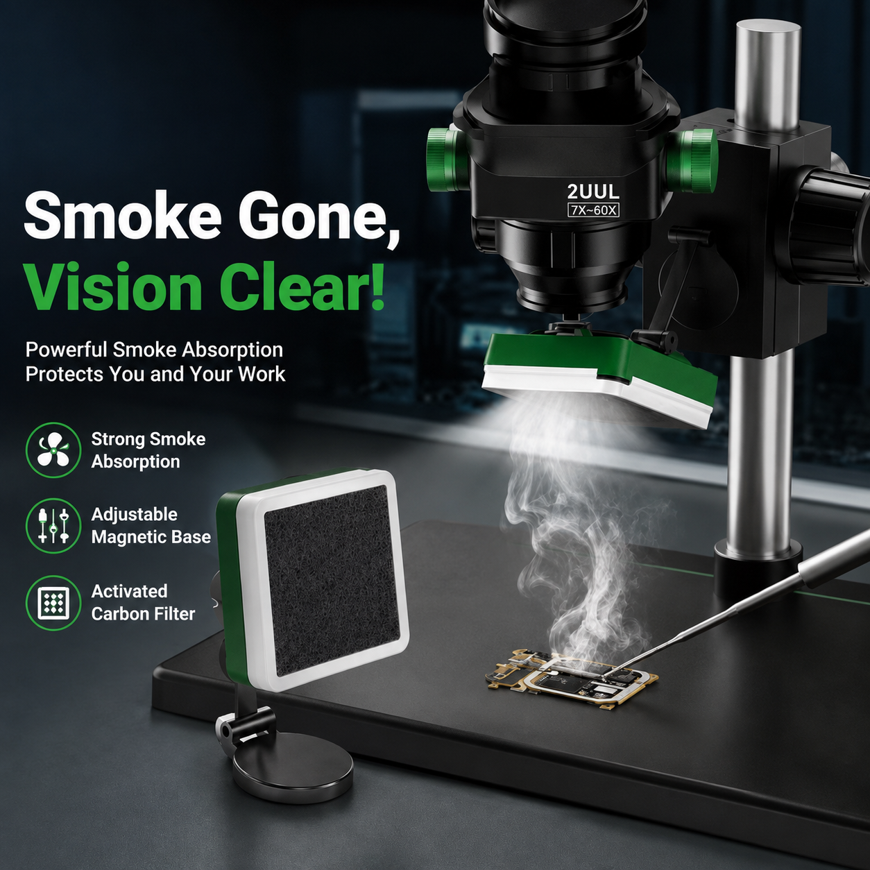 LED Solder Fume Extractor