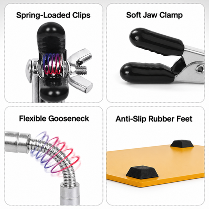 Pro Soldering Third Hand – 6 Flexible Arms