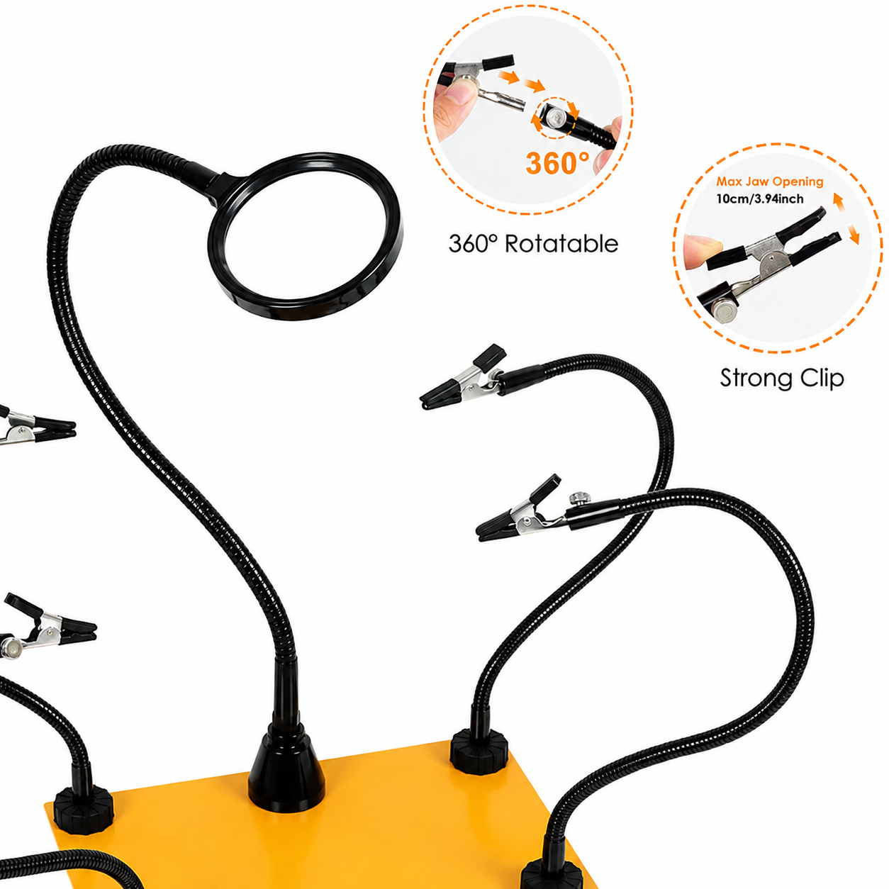 Ultimate Soldering Third Hand with Magnifier